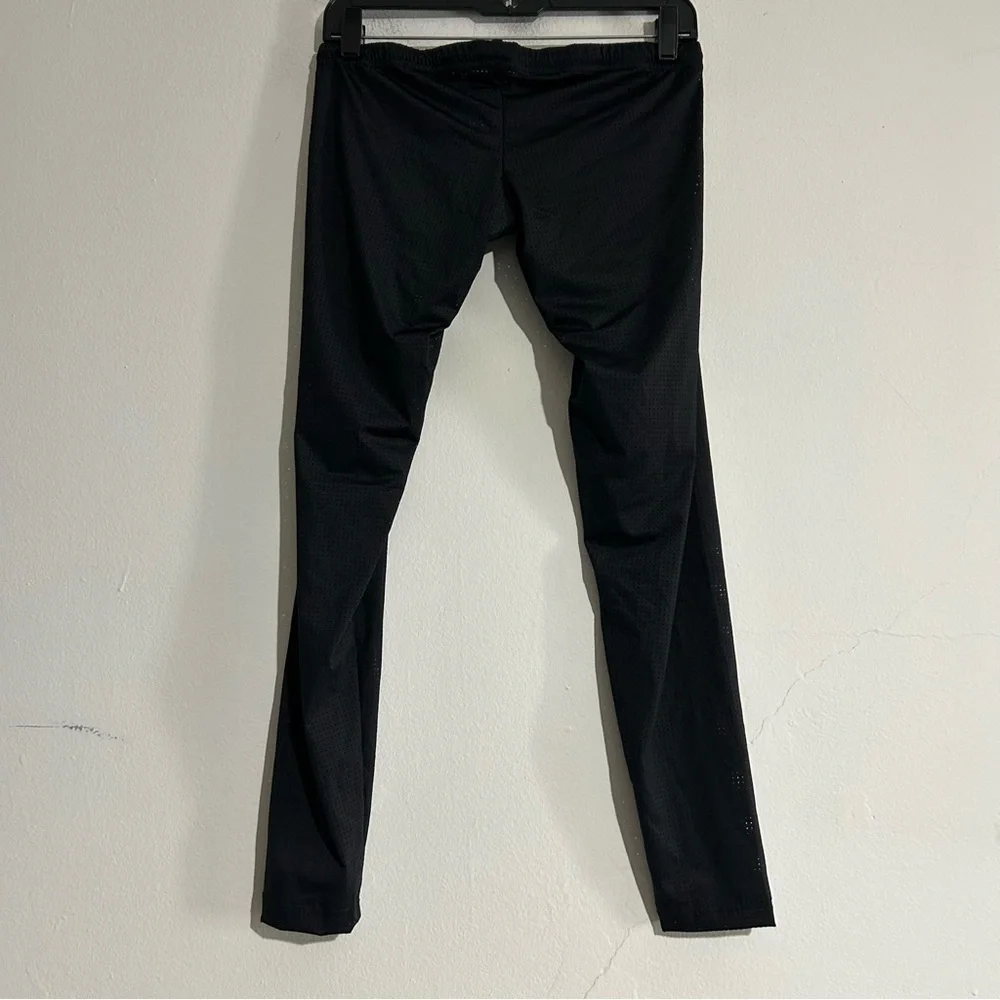 N2N Bodywear Black Sheer Mesh Pouch Tights Large NWT